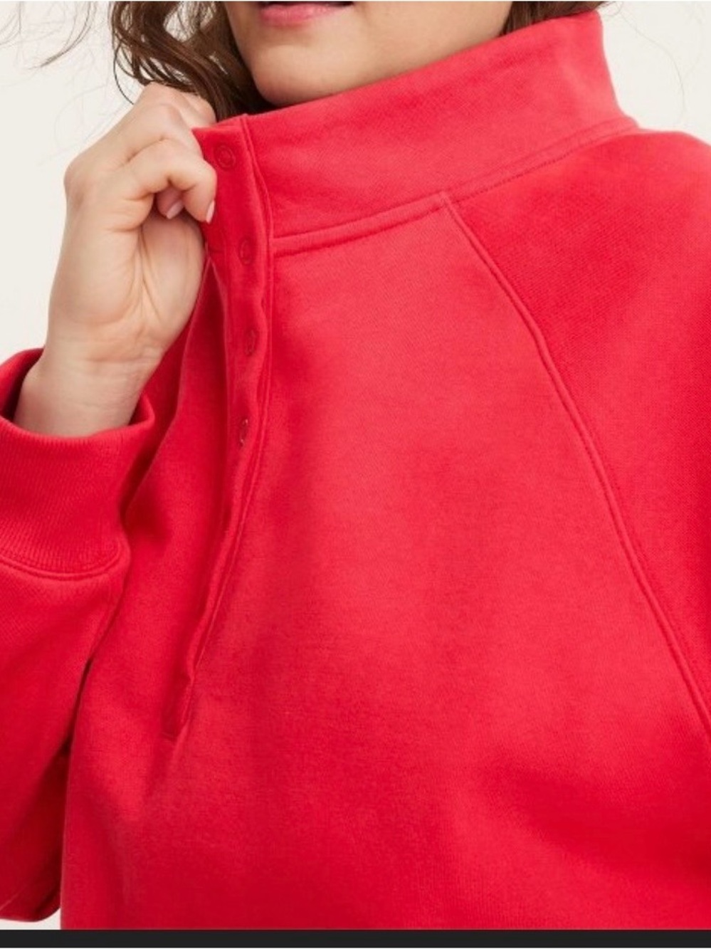 Snap- Mock Neck Popover Sweatshirt- Parke x Target - Picture 2 of 4